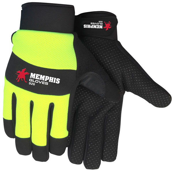 Thermosock® Lined Mechanics Glove with Synthetic leather palm, silicone dots and waterproof bladder - Spill Control